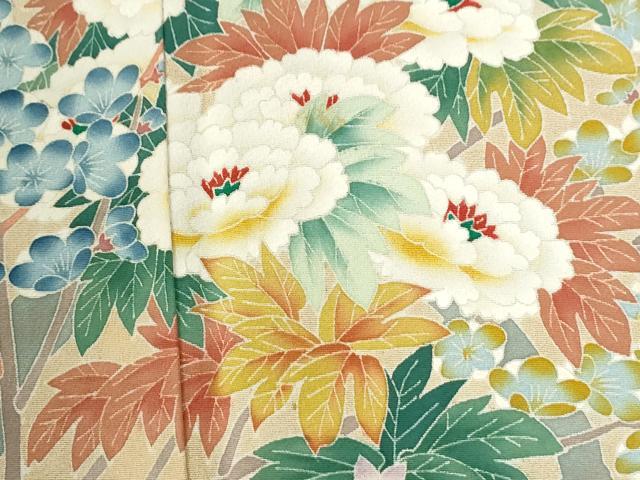 平和屋着物●本加賀友禅作家 鶴見保次 黒留袖 枝菊花文 暈し染め 正絹 逸品 CABI3413yc