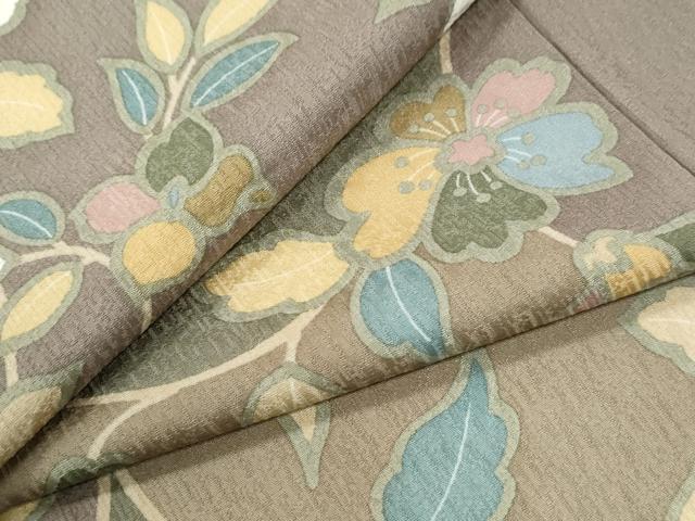 平和屋着物●上質な小紋 枝花文 正絹 逸品 未使用 CABI3428yc