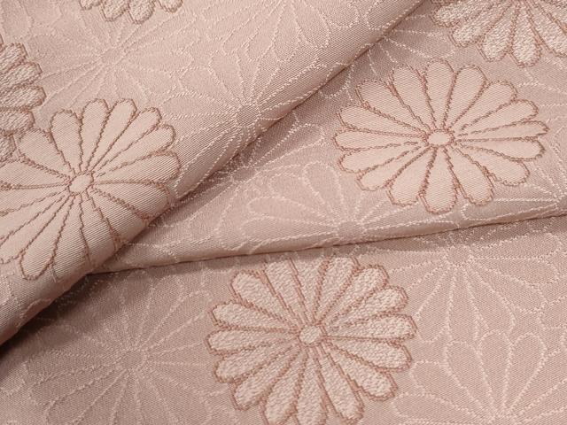 平和屋着物●上質な小紋 菊尽くし 水柿色 正絹 逸品 CABI3429yc