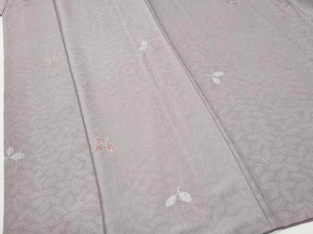 平和屋着物●上質な小紋 絞り 地紋起こし 舞葉文 正絹 逸品 CABI3430yc