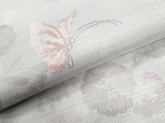 平和屋着物●本場大島紬 白大島 9マルキ 花蝶文 正絹 逸品 未使用 CABI3447yc