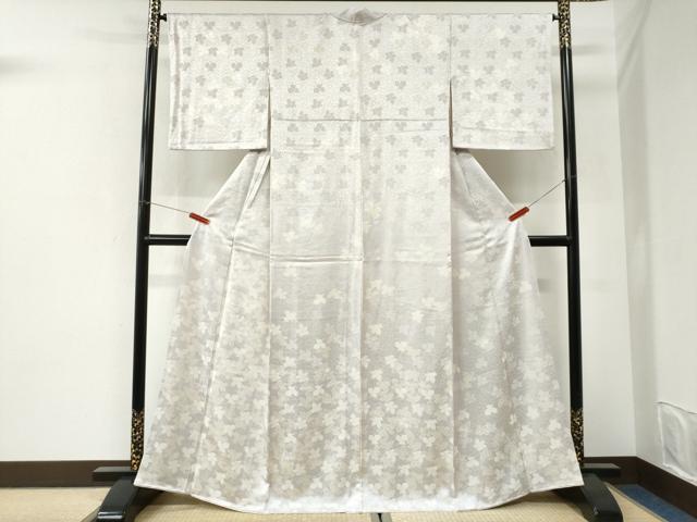 平和屋着物●訪問着 地紋起こし 舞葉尽くし 松坂屋扱い 正絹 逸品 CABI3448yc