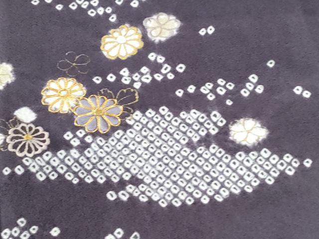 平和屋着物●訪問着 駒刺繍 絞り 霞花松文 高島屋扱い 正絹 逸品 CABI3462yc
