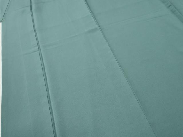 平和屋着物●上質な色無地 千草色 正絹 逸品 CABI3466yc