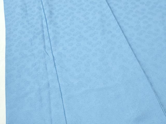 平和屋着物●上質な色無地 桐地紋 勿忘草色 正絹 逸品 CABI3470yc
