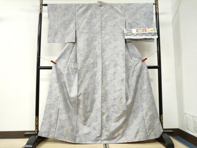 平和屋着物●都喜ヱ門 本場大島紬 7マルキ 総絣 春映の苑 藤絹織物謹製 証紙付き 正絹 逸品 CABI3479yc