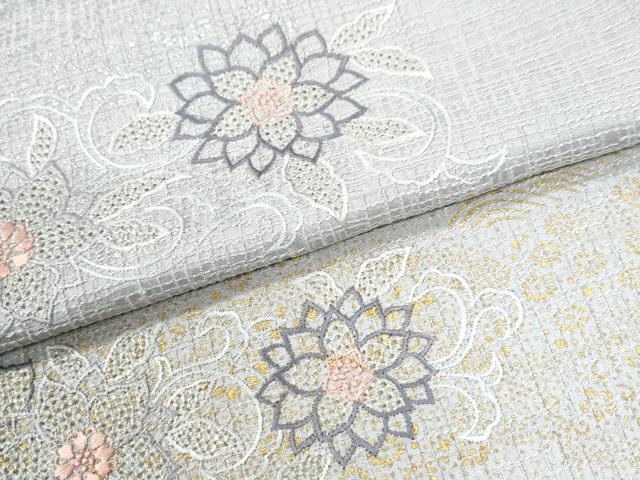 平和屋着物●中国三大刺繍 スワトウ刺繍 総刺繍 訪問着 絞り 花唐草文 金彩 やまと誂製 正絹 逸品 CABI3482yc