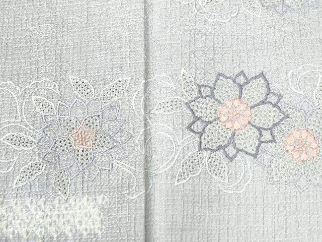 平和屋着物●中国三大刺繍 スワトウ刺繍 総刺繍 訪問着 絞り 花唐草文 金彩 やまと誂製 正絹 逸品 CABI3482yc