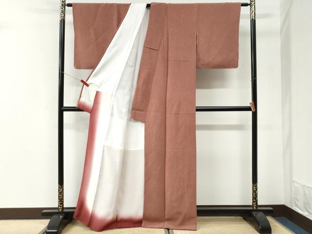 平和屋着物●江戸小紋 彫士:住田双光・染士:服部光擴 本草木染 錐彫極鮫小紋柄 証紙付き 正絹 逸品 未使用 CABI3489yc