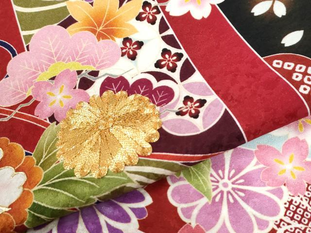平和屋着物●豪華振袖 駒刺繍 鬘帯牡丹花文 金彩 正絹 逸品 CABI3511yc