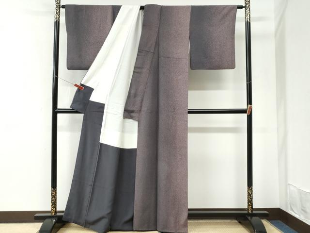 平和屋着物●上質な小紋 霰文 正絹 逸品 CABI3517yc