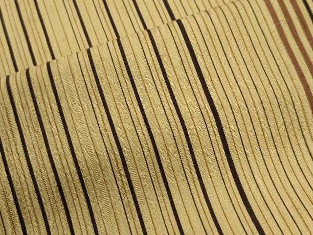 平和屋着物●上質な小紋 背抜き仕立て 縞 正絹 逸品 CABI3519yc