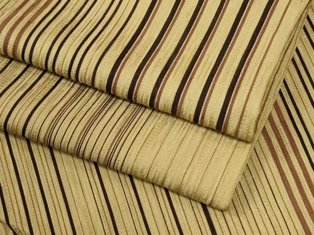 平和屋着物●上質な小紋 背抜き仕立て 縞 正絹 逸品 CABI3519yc