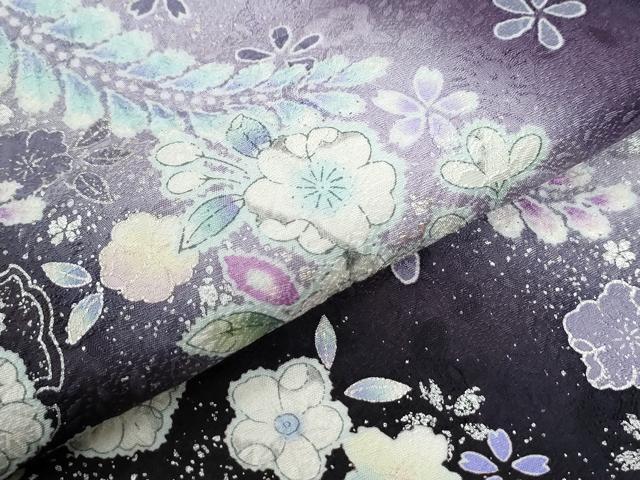 平和屋着物●訪問着 辻が花 暈し染め 銀彩 やまと誂製 正絹 逸品 CABI3543yc