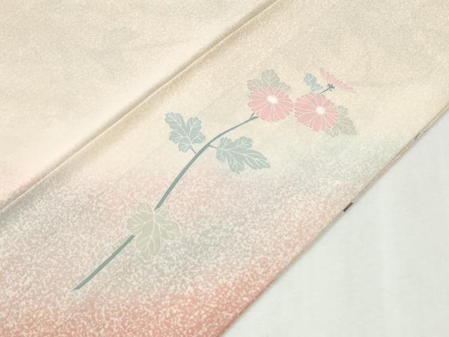 平和屋着物●訪問着 作家物 鬘帯枝花文 暈し染め 金彩 正絹 逸品 CABI3547yc