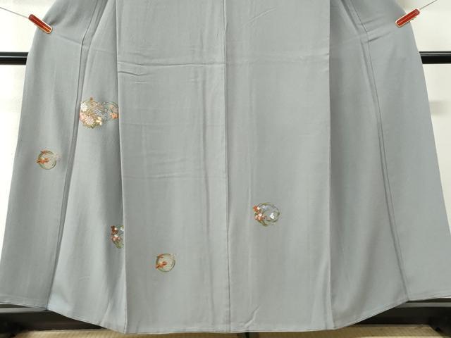平和屋着物●中国三大刺繍 スワトウ刺繍 総刺繍 訪問着 草花丸文 金糸 正絹 逸品 CABI3561yc