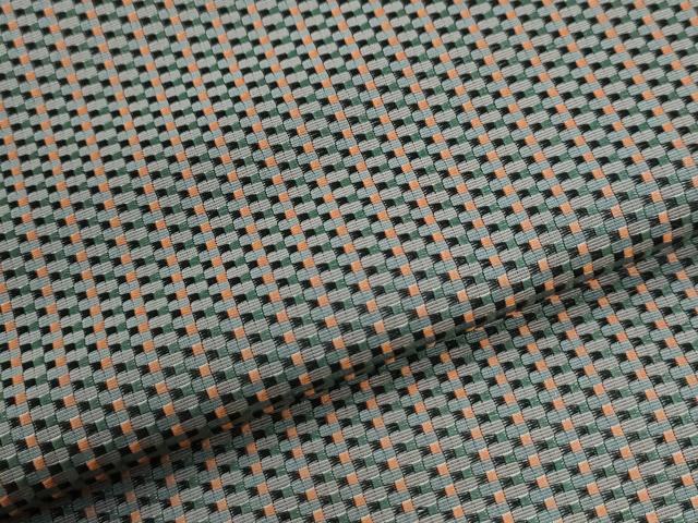 平和屋着物●上質なお召 メガネ織 霞文 ロング丈 正絹 逸品 未使用 CABI3563yc