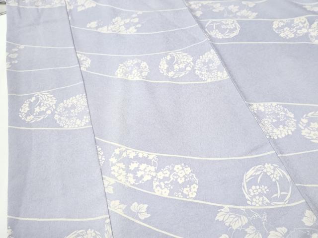 平和屋着物●上質な小紋 草花丸文 やまと金ラベル 正絹 逸品 CABI3564yc