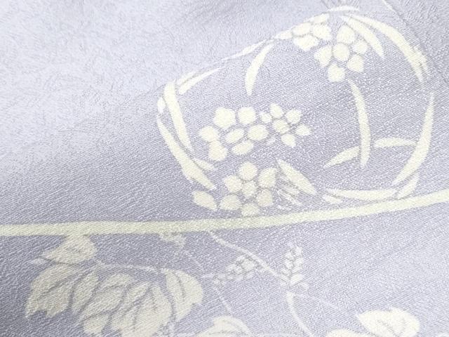 平和屋着物●上質な小紋 草花丸文 やまと金ラベル 正絹 逸品 CABI3564yc