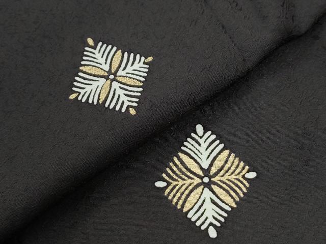 平和屋着物●上質な小紋 松葉文 金彩 やまと誂製 正絹 逸品 CABI3565yc