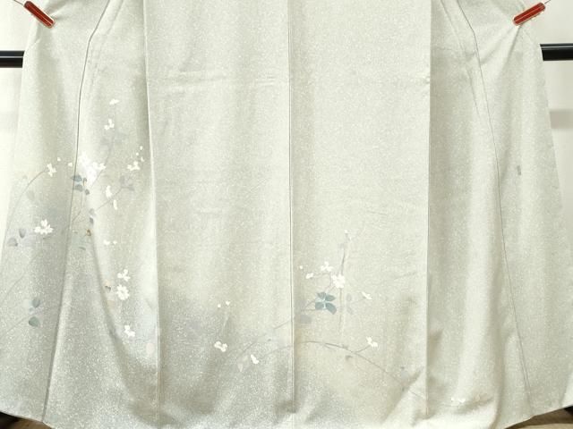平和屋着物●訪問着 友禅 作家物 枝花文 正絹 逸品 CABI3567yc