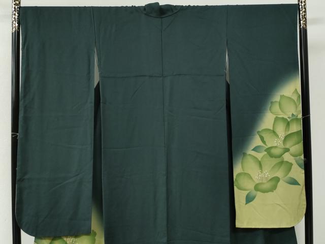 平和屋着物●豪華振袖 牡丹 暈し染め 正絹 逸品 CABI3576yc