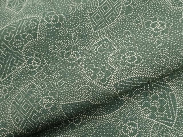 平和屋着物●江戸小紋 地紙花唐草文 正絹 逸品 CABI3578yc