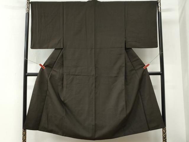 平和屋着物●男性 お召 霞文 正絹 逸品 CABI3585yc