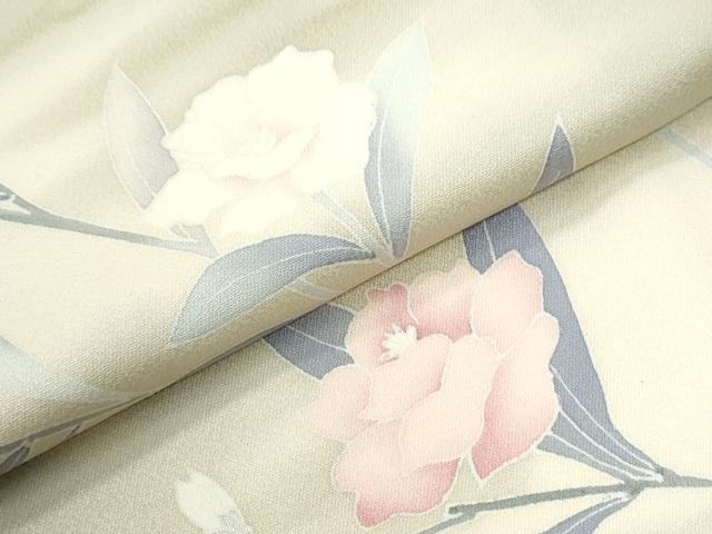 平和屋着物●訪問着 友禅 作家物 枝花文 暈し染め 正絹 逸品 CABI3587yc