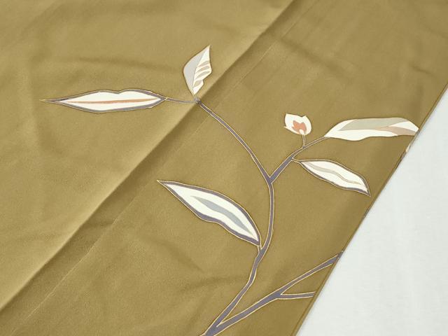 平和屋着物●訪問着 駒刺繍 枝花文 金彩 正絹 逸品 未使用 CABI3590yc