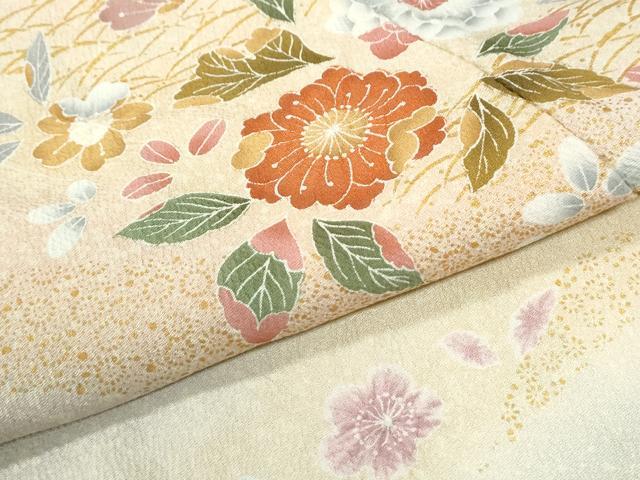 平和屋着物●訪問着 辻が花 暈し染め 金彩 正絹 逸品 CABI3596yc