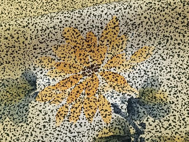 平和屋着物■訪問着 手描き 草花文 たたき染め 正絹 逸品 CABI3607xi