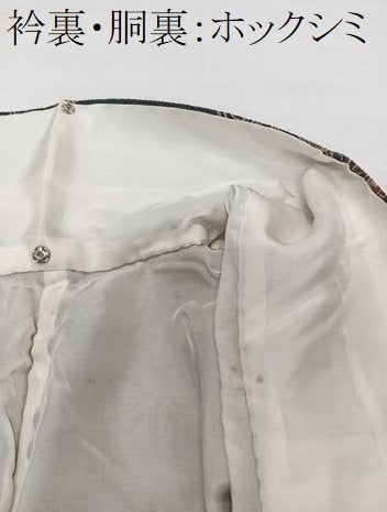 平和屋着物■上質な小紋 御所解流水松竹梅文 鬼しぼ縮緬 正絹 逸品 CABI3610xi