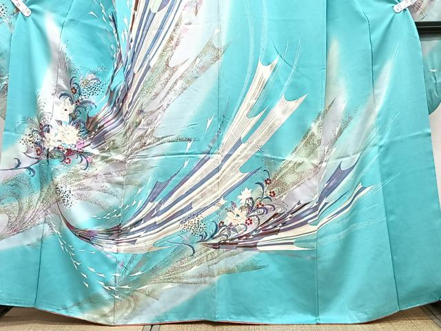 平和屋着物■豪華振袖 飛鶴花文 正絹 逸品 CABI3617xi