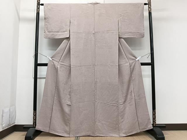 平和屋着物■上質な色無地 流水芝地紋 霞色 正絹 逸品 CABI3622xi
