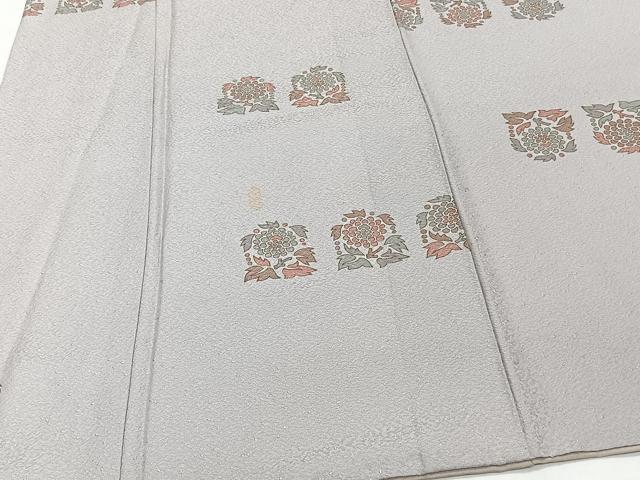 平和屋着物■上質な小紋 草花文 金彩 正絹 逸品 CABI3624xi