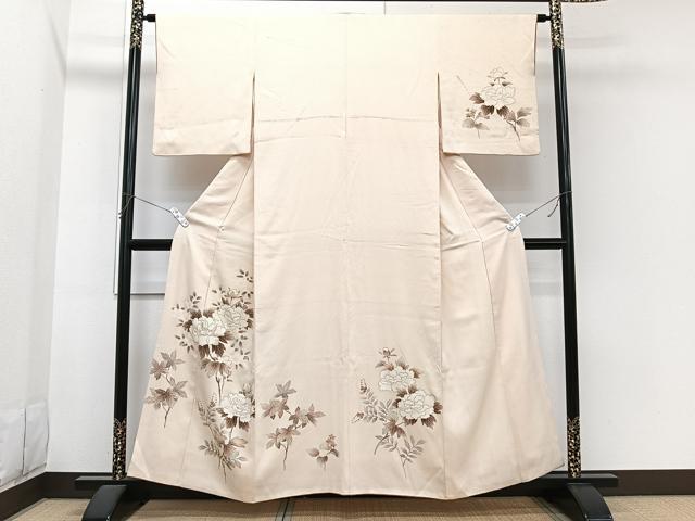 平和屋着物■訪問着 刺繍 草花文 金糸 高島屋扱い 正絹 逸品 CABI3627xi