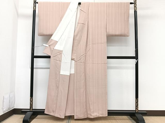平和屋着物■上質な小紋 縞 正絹 逸品 CABI3634xi