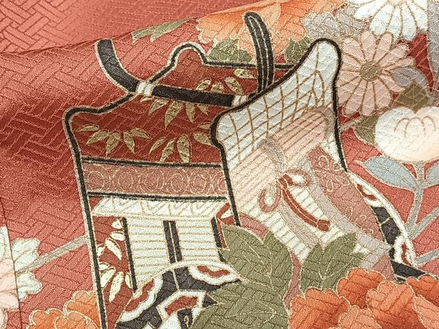 平和屋着物■訪問着 御所車花文 暈し染め 金彩 正絹 逸品 CABI3650xi