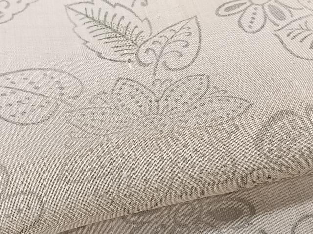 平和屋着物*夏物 絹芭蕉 草花文 正絹 逸品 未使用 CABI3651xi