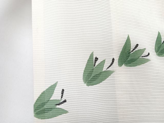 平和屋着物*夏物 訪問着 絽 手描き 草花文 正絹 逸品 CABI3656xi