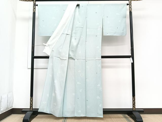 平和屋着物*夏物 小紋 絽 舞花文 正絹 逸品 CABI3657xi
