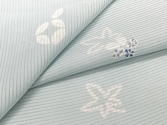 平和屋着物*夏物 小紋 絽 舞花文 正絹 逸品 CABI3657xi