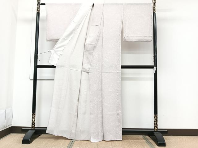 平和屋着物*夏物 小紋 絽 七宝草花文 正絹 逸品 CABI3662xi