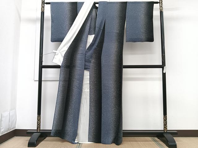 平和屋着物*夏物 小紋 紗 間道 正絹 逸品 CABI3663xi
