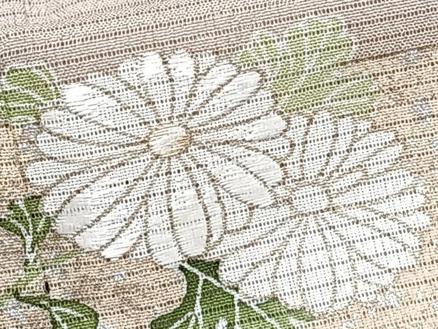 平和屋着物*夏物 訪問着 絽縮緬 刺繍 立波草花文 金銀彩 正絹 逸品 CABI3664xi