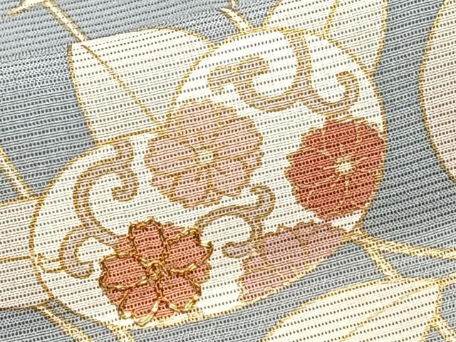 平和屋着物*夏物 訪問着 絽 駒刺繍 枝橘文 金彩 三越扱い 正絹 逸品 CABI3669xi
