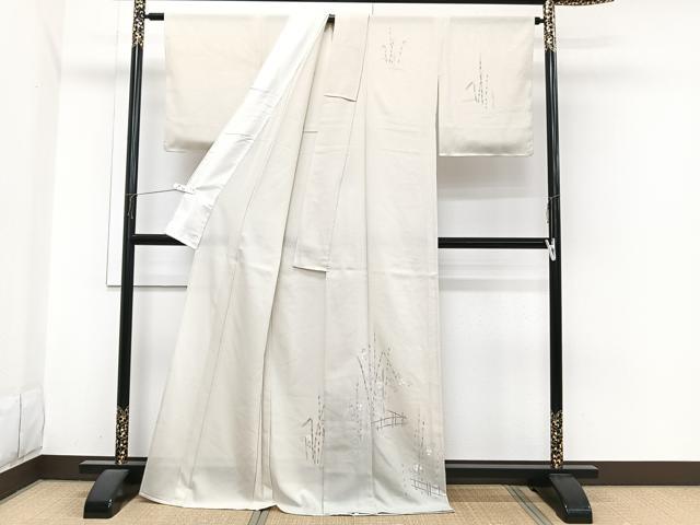 平和屋着物*夏物 訪問着 絽 籬木賊文 正絹 逸品 CABI3678xi