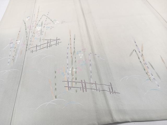 平和屋着物*夏物 訪問着 絽 籬木賊文 正絹 逸品 CABI3678xi
