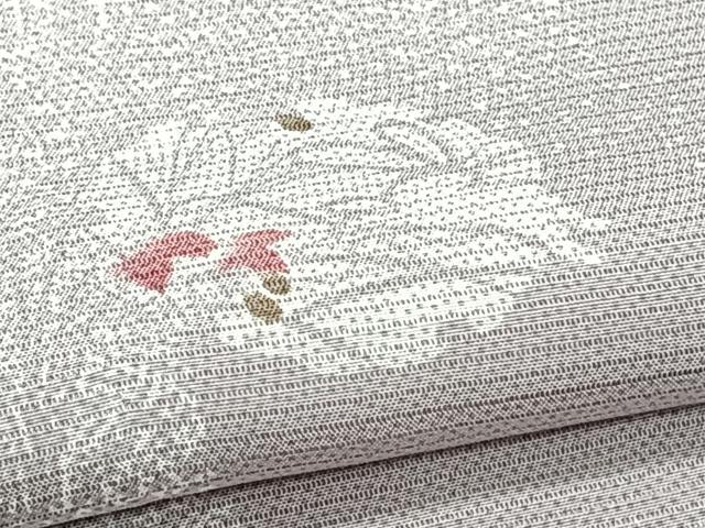 平和屋着物*夏物 小紋 絽 雪輪跳兎 正絹 逸品 CABI3683xi